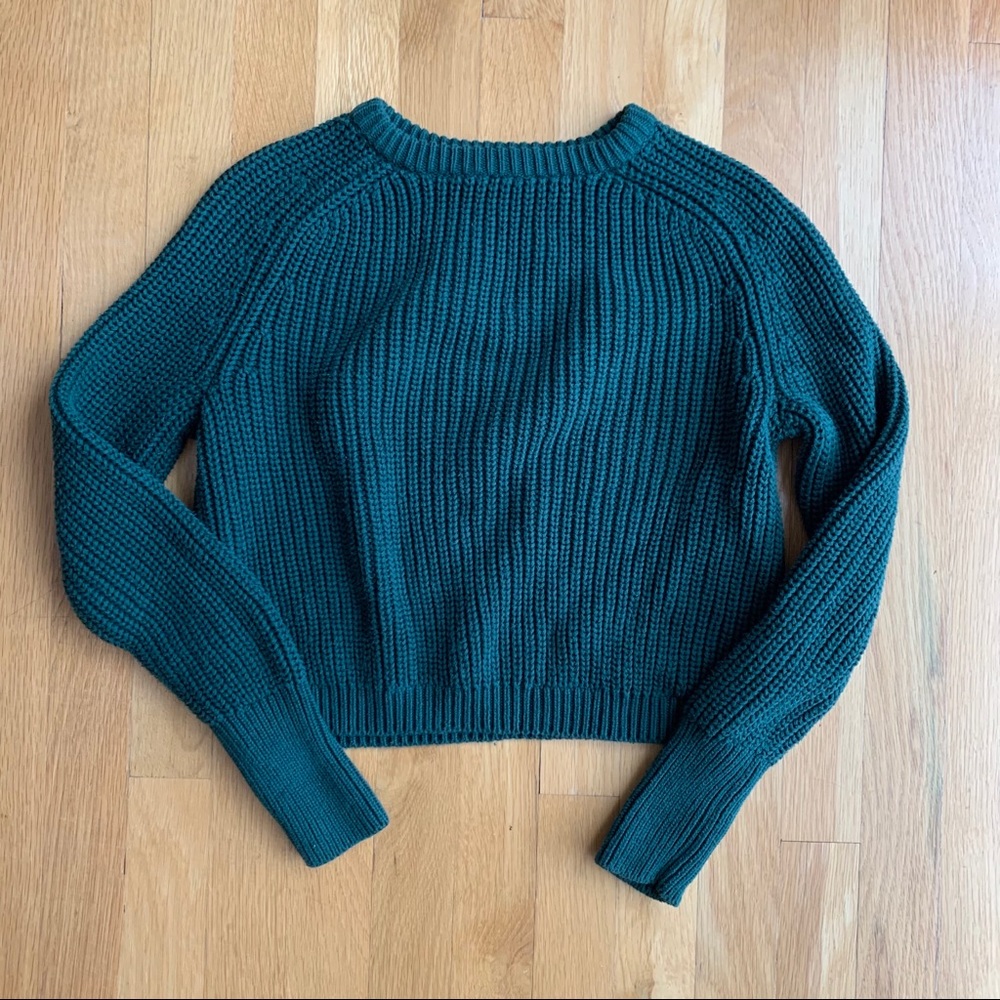 american apparel cropped knit sweater